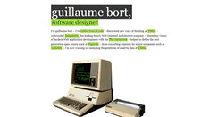 Desktop Screenshot of guillaume.bort.fr
